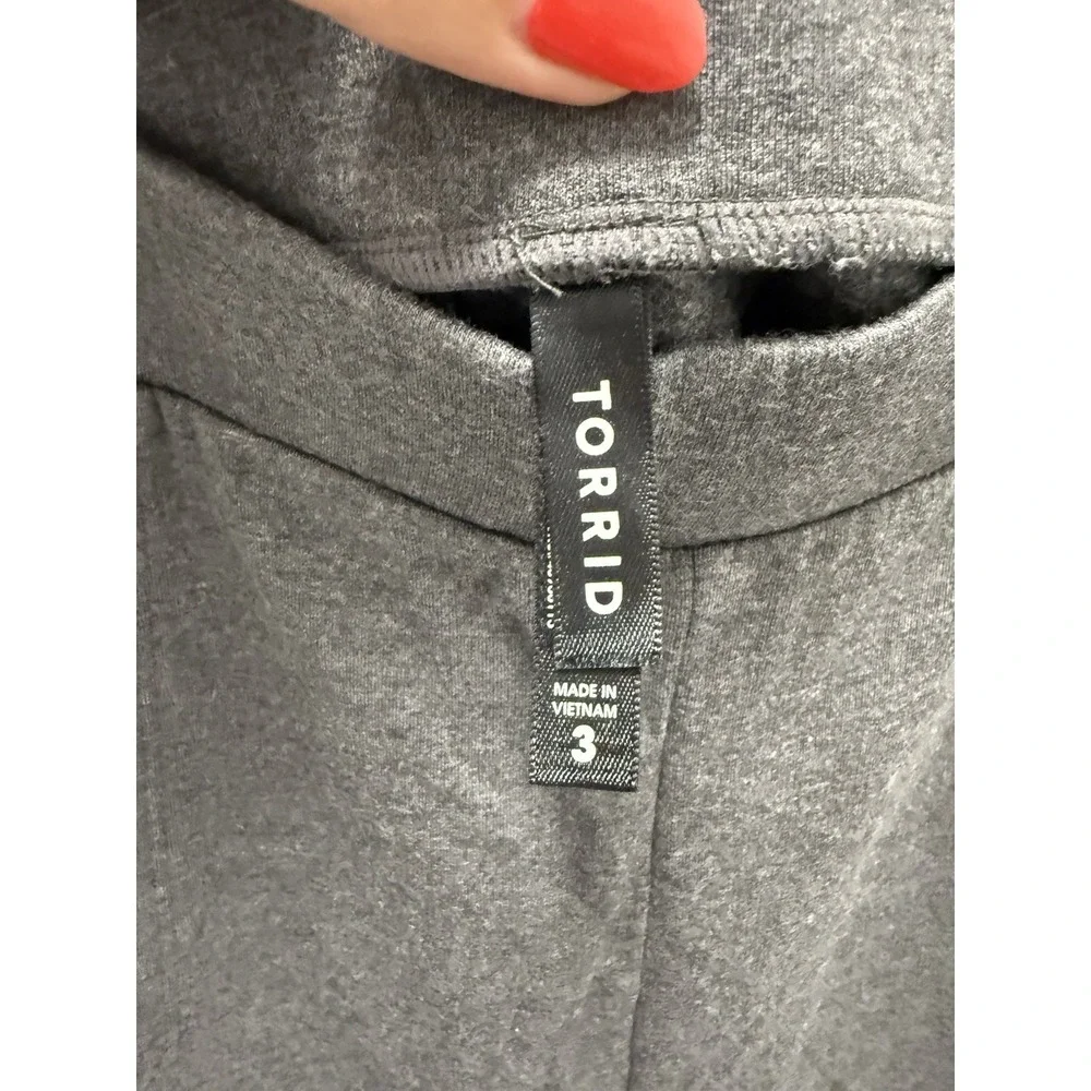 Torrid Fleece Lined Leggings Lot of 2‎ Size 3 Gray Navy Blue Pockets Plus 3X